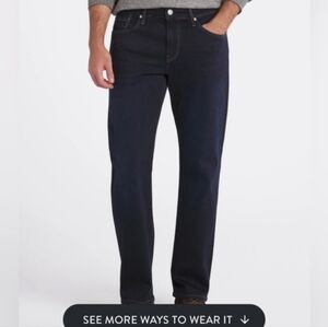 GDW Roam Relaxed Straight Men's Dark Blue Jeans 38x32 $79 MSRP